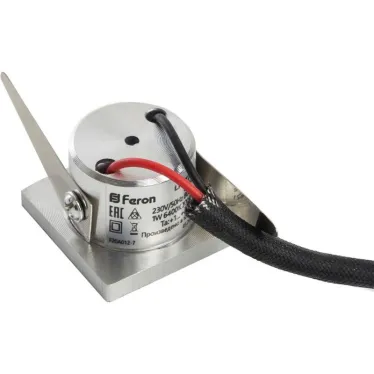 Светильник накладной светодиодный G774, 1 LED, 1 W, 30*30*18мм | 27668 | FERON