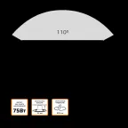 Светильник светодиодный даунлайт круг белый 9W,126x126x54, O95мм, 3000K, 700 Lm, шаг.диммирование 100-50-15% | 927420109-S | Gauss