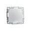 BRITE Розетка с заземлением с защитными шторками и крышкой 16А IP20 РСбш10-3-БрА алюминий
