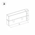 Светильник MAG-LASER-FOLD-45-S480-18W Warm3000 (WH, 15 deg, 24V) | 026976 | Arlight