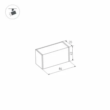 Светильник MAG-LASER-45-L84-3W Warm3000 (BK, 15 deg, 24V) | 027623 | Arlight