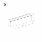 Светильник MAG-LASER-45-L160-6W Day4000 (BK, 15 deg, 24V) | 026934 | Arlight