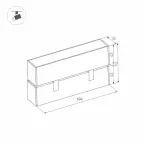 Светильник MAG-FLAT-FOLD-45-S605-18W Day4000 (WH, 100 deg, 24V) | 026994 | Arlight