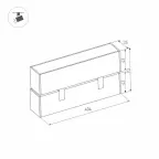 Светильник MAG-FLAT-FOLD-45-S405-12W Warm3000 (WH, 100 deg, 24V) | 026989 | Arlight