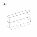 Светильник MAG-FLAT-FOLD-45-S205-6W Warm3000 (WH, 100 deg, 24V) | 026985 | Arlight
