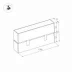 Светильник MAG-FLAT-FOLD-45-S1005-30W Warm3000 (BK, 100 deg, 24V) | 027003 | Arlight
