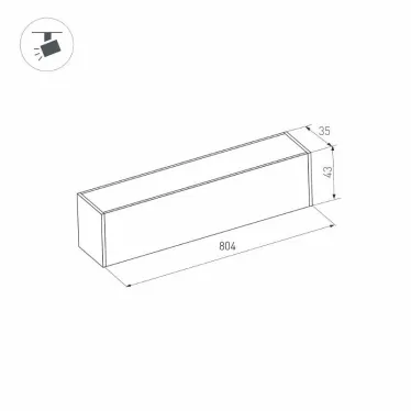 Светильник MAG-FLAT-45-L805-24W Warm3000 (WH, 100 deg, 24V) | 026956 | Arlight