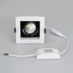 Светильник CL-KARDAN-S102x102-9W Day (WH-BK, 38 deg) | 024125 | Arlight