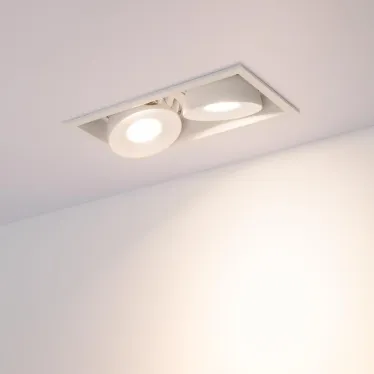 Светильник CL-SIMPLE-S148x80-2x9W Warm3000 (WH, 45 deg) | 026876 | Arlight