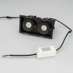 Светильник CL-SIMPLE-S148x80-2x9W Warm3000 (BK, 45 deg) | 028151 | Arlight