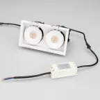 Светильник CL-SIMPLE-S148x80-2x9W Day4000 (WH, 45 deg) | 028150 | Arlight