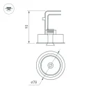 Светильник CL-SIMPLE-R78-9W Warm3000 (BK, 45 deg) | 028147 | Arlight