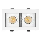 Светильник CL-KARDAN-S180x102-2x9W White (WH, 38 deg) | 024128 | Arlight