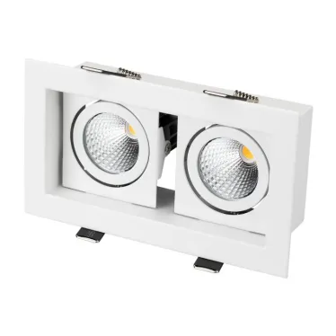 Светильник CL-KARDAN-S180x102-2x9W White (WH, 38 deg) | 024128 | Arlight