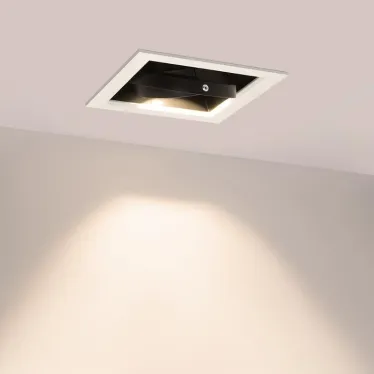 Светильник CL-KARDAN-S190x190-25W Warm3000 (WH-BK, 30 deg) | 024985 | Arlight