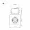 Светильник CL-KARDAN-S190x190-25W Day4000 (WH-BK, 30 deg) | 026499 | Arlight