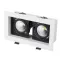 Светильник CL-KARDAN-S180x102-2x9W Warm (WH-BK, 38 deg) | 024130 | Arlight