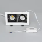 Светильник CL-KARDAN-S180x102-2x9W Day (WH-BK, 38 deg) | 024129 | Arlight