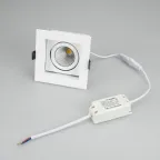 Светильник CL-KARDAN-S102x102-9W Warm (WH, 38 deg) | 024137 | Arlight