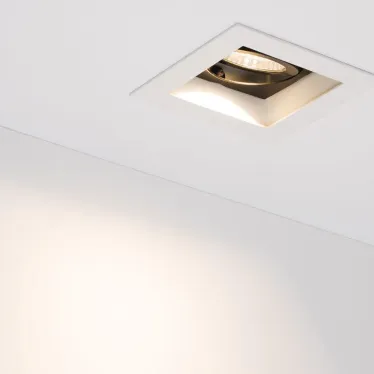 Светильник CL-KARDAN-S102x102-9W Warm (WH-BK, 38 deg) | 024126 | Arlight
