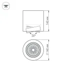 Светильник SP-FOCUS-R140-30W Day White | 021428 | Arlight
