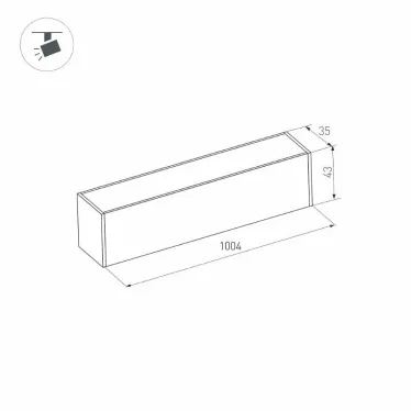 Светильник MAG-FLAT-45-L1005-30W Day4000 (BK, 100 deg, 24V) | 026963 | Arlight