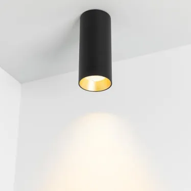 Светильник SP-POLO-SURFACE-R65-8W Warm3000 (BK-GD, 40 deg) | 027508 | Arlight