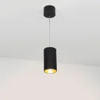 Светильник подвесной SP-POLO-R85-2-15W Warm White 40deg (Black, Gold Ring) | 022960 | Arlight