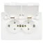 Розетка Intro 7-207-01 Style 2P+E Schuko с крышкой штор., 16А-250В, IP20, СУ, белый