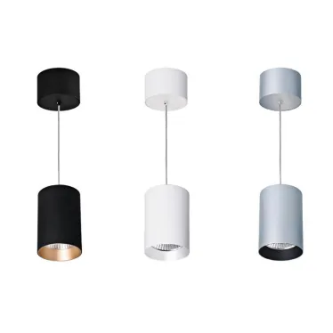 Светильник подвесной SP-POLO-R85-2-15W Day White 40deg (Black, White Ring) | 022961 | Arlight