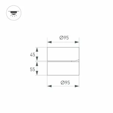 Светильник SP-RONDO-FLAP-R95-16W Warm3000 (WH, 110 deg) | 028156 | Arlight