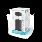 Светильник светодиодный накладной/подвесной HD043 12W (черный/черный) 4100K 79*100мм 1/20 | HD043 | Gauss