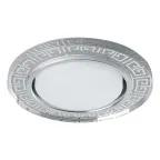 Светильник потолочный встраиваемый со светодиодной подсветкой 20LED*2835 SMD 4000K, 15W GX53, без лампы, прозрачный, серебро CD4981 с др-ром в/компл |