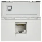 Розетка компьютерная RJ45 UTP категория 5e 2 модуля