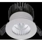 Светильник светодиодный ДВО QUO IP65/IP20 07 WH D45 9Вт 3000K (with driver) EM3 БАП 3ч | 1507000940 | Световые Технологии