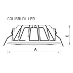 Светильник светодиодный ДВО COLIBRI DL LED 15 B 14 Вт 4000K ЕМ IP40/IP20 БАП ч | 1170003320 | Световые Технологии