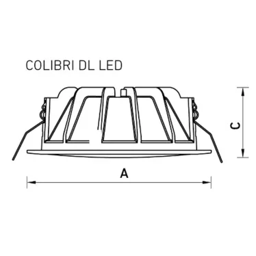 Светильник светодиодный ДВО COLIBRI DL LED 15 B 14 Вт 4000K ЕМ IP40/IP20 БАП ч | 1170003320 | Световые Технологии