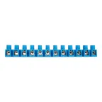 Колодка клеммная винтовая KВ-40 25-40, ток 100 A, полиэтилен синий 10шт, REXANT
