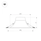 Светильник MS-BLIZZARD-BUILT-R90-6W Warm3000 (BK, 100 deg, 230V) ( IP20 Металл, 3 года) |036610 | Arlight