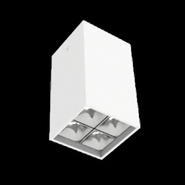 Светодиодный светильник DL-Box Reflect Multi 2x2 накладной 10 Вт 4000 К 80х80х150 мм RAL9003 белый муар DALI | V1-R0-00254-20D23-2001040 | VARTON