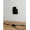 BRITE Розетка с заземлением с защитными шторками и крышкой 16А IP44 РСбш10-3-44-БрЧ черный