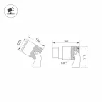 Светильник ALT-RAY-ZOOM-R75-18W Warm3000 (DG, 10-40 deg, 230V) (Arlight, IP67 Металл, 3 года) | 032562 | Arlight