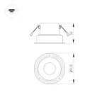 Корпус PLURIO-BASE-BUILT-TRIMLESS-R120 (BK, 1-2, 200mA) (Arlight, IP20 Металл, 3 года) | 031705 | Arlight