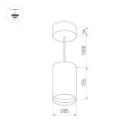 Корпус SP-POLO-HANG-R85 (WH, 1-3, 350mA) (Arlight, IP20 Металл, 3 года) | 024236(1) | Arlight