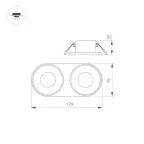 Корпус PLURIO-BASE-BUILT-RS185x85 (BK, 1-2, 200mA) (Arlight, IP20 Металл, 3 года) | 031712 | Arlight