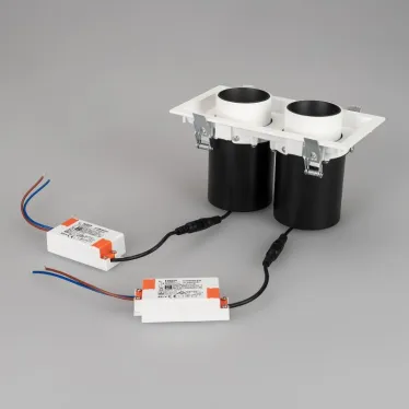Светильник LTD-PULL-S110x210-2x10W Warm3000 (WH, 24 deg, 230V) (Arlight, IP20 Металл, 5 лет) | 031362 | Arlight