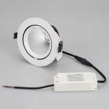 Светильник LTD-EXPLORER-R130-20W Warm3000 (BK, 38 deg, 230V) (Arlight, IP20 Металл, 3 года) | 034523 | Arlight