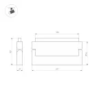 Светильник MAG-ORIENT-FLAT-FOLD-S230-12W Warm3000 (BK, 80 deg, 48V DALI) (Arlight, IP20 Металл, 3 года) | 034663 | Arlight