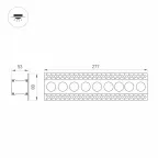 Светильник MS-ORIENT-BUILT-TRIMLESS-TC-S38x277-20W Warm3000 (WH-BK, 30 deg, 230V) (Arlight, IP20 Металл, 5 лет) | 031926 | Arlight