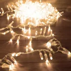                  Гирлянда Кластер 10 м, 400 LED, прозрачный ПВХ, IP65, соединяемая, цвет свечения теплый белый | 303-646 | NEON-NIGHT
               